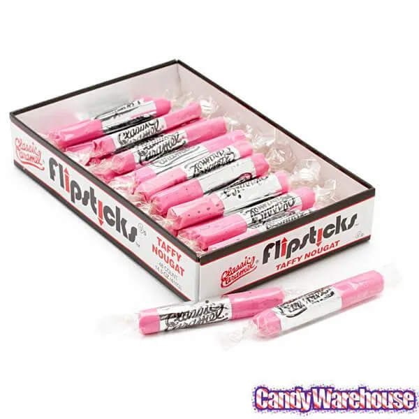 Flipsticks Nougat Taffy Candy - Strawberry: 48-Piece Caddy - Image 2