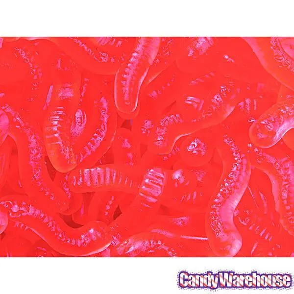 Gummy Inch Worms - Strawberry: 5LB Bag - Image 3