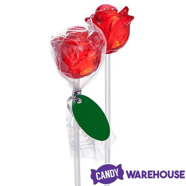 Candy 3-D Red Rose Lollipops: 100-Piece Bag - Image 5