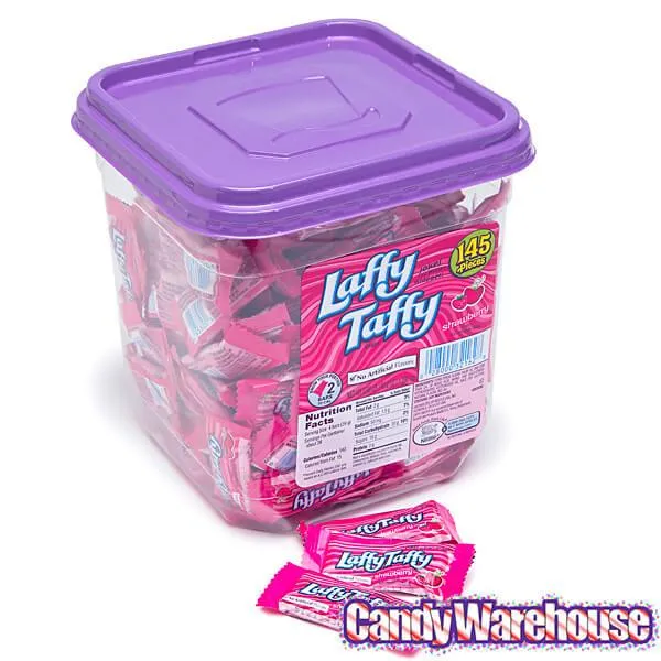 Laffy Taffy Candy - Strawberry: 145-Piece Tub - Image 2