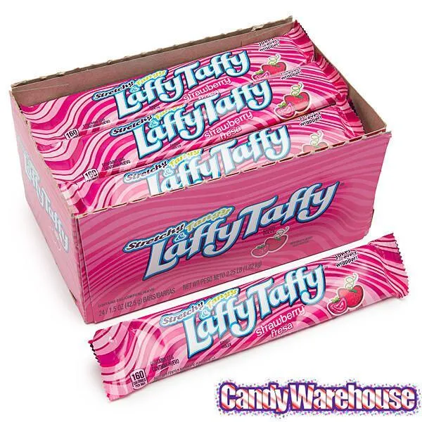 Laffy Taffy Candy Bars - Strawberry: 24-Piece Box - Image 2