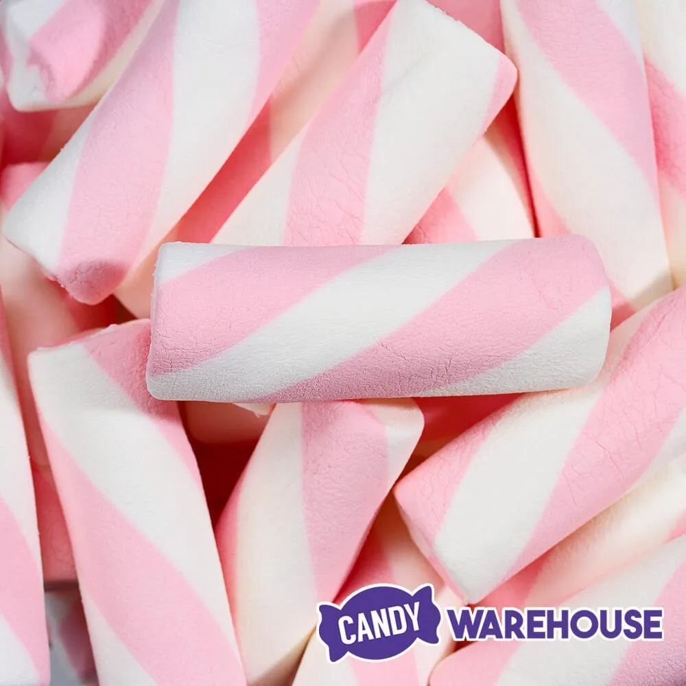 Puffy Poles Jumbo Marshmallow Twists - Strawberry: 1KG Bag - Image 2