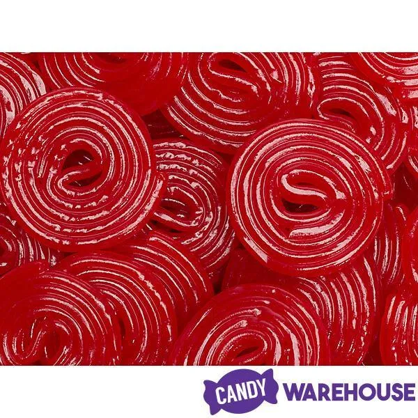 Strawberry Red Licorice Wheels: 2KG Bag - Image 3