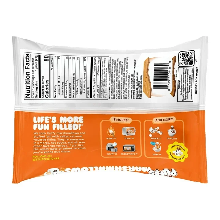 Stuffed Puffs Filled Salted Caramel Marshmallows: 8.6-Ounce Bag - Image 2