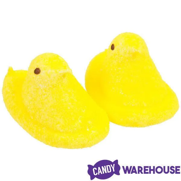 Sugar Free Peeps Yellow Marshmallow Chicks 3-Piece Packs: 12-Piece Case - Image 4