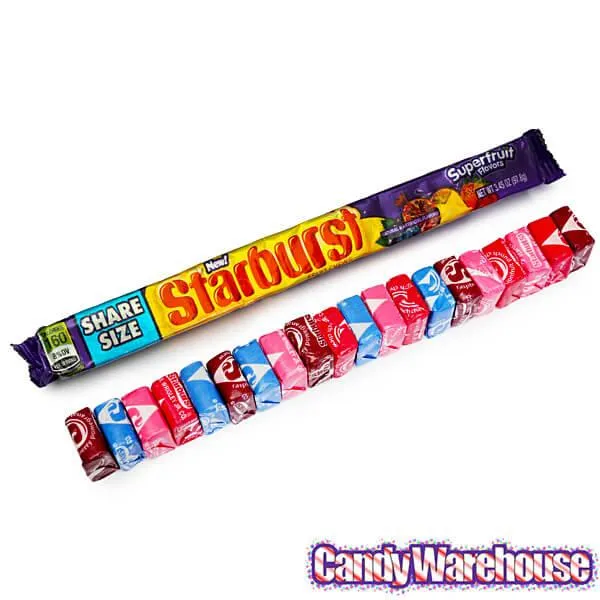Starburst Fruit Chews King Size Candy Packs - Superfruit: 24-Piece Box - Image 3