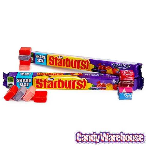 Starburst Fruit Chews King Size Candy Packs - Superfruit: 24-Piece Box - Image 4