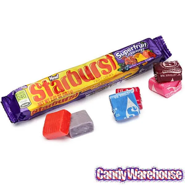 Starburst Fruit Chews Candy Packs - Superfruit: 24-Piece Box - Image 3