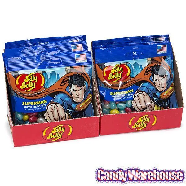 Jelly Belly Superheroes Jelly Beans 2.8-Ounce Bags - Superman: 12-Piece Display - Image 2