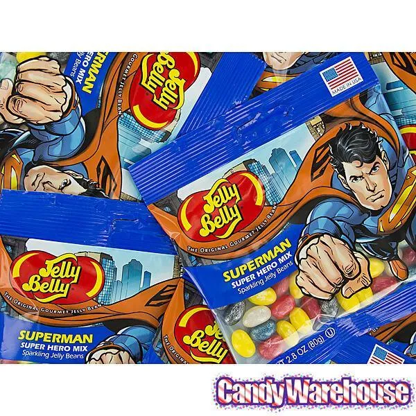 Jelly Belly Superheroes Jelly Beans 2.8-Ounce Bags - Superman: 12-Piece Display - Image 3