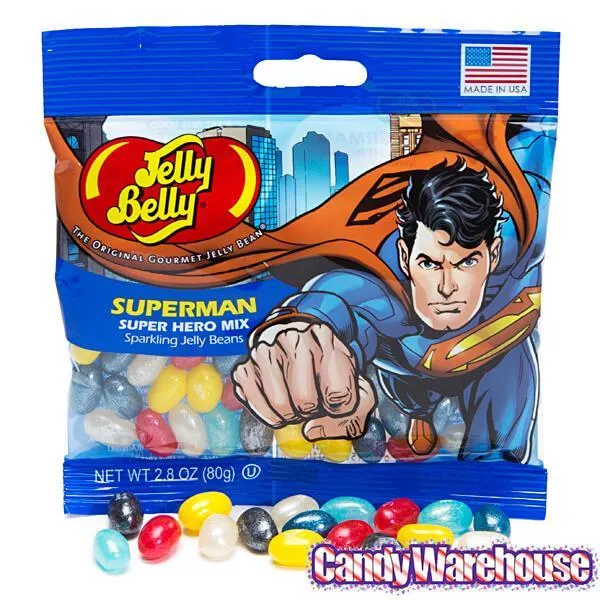 Jelly Belly Superheroes Jelly Beans 2.8-Ounce Bags - Superman: 12-Piece Display - Image 5