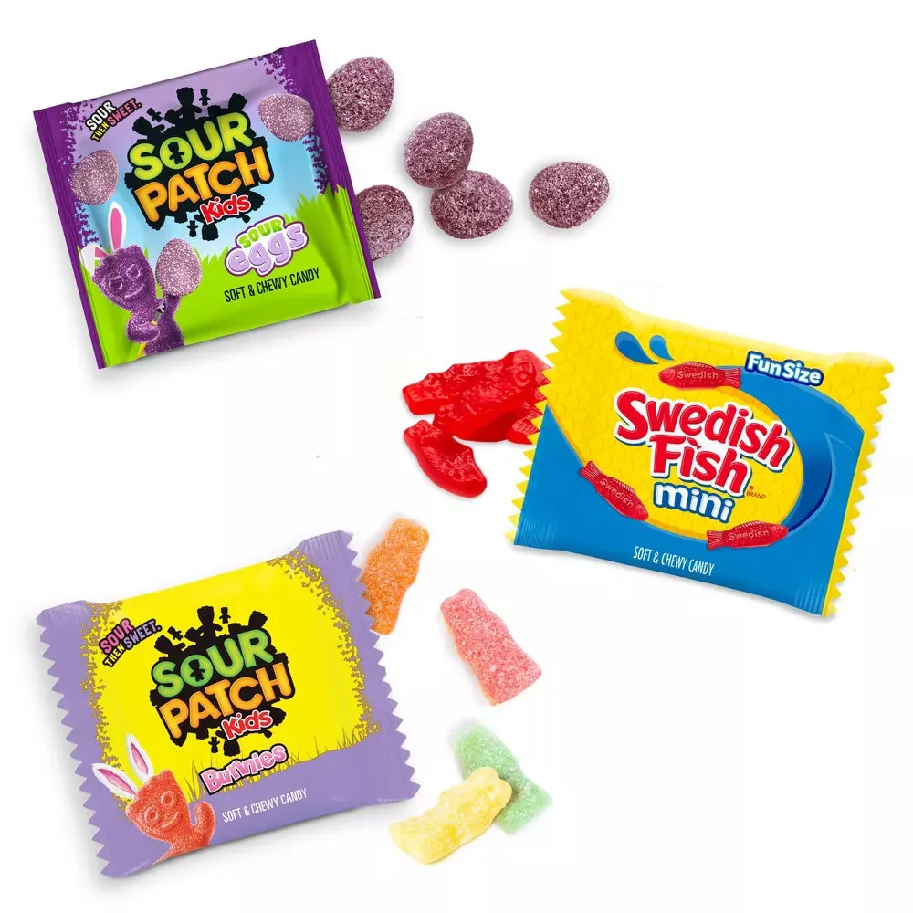 Swedish Fish & Sour Patch Easter Egg Hunt Variety Treats: 80-Piece Bag - Image 3
