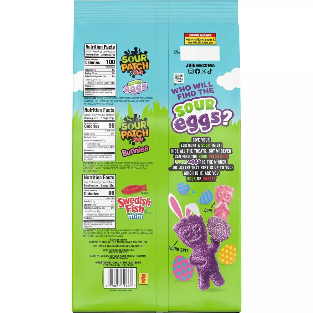 Swedish Fish & Sour Patch Easter Egg Hunt Variety Treats: 80-Piece Bag - Image 4