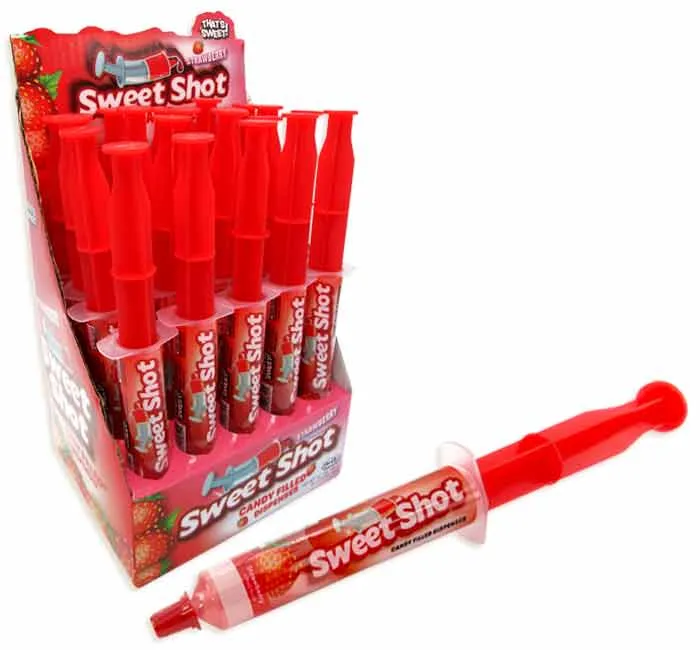 Sweet Shot - Strawberry Dispensers: 20-Piece Display