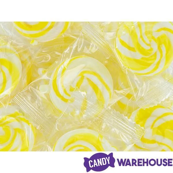 YumJunkie Sweet Suns Yellow Swirl Hard Candy Circles: 30-Piece Jar - Image 5