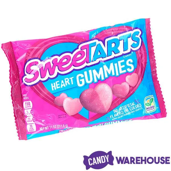 SweeTarts Pink & Purple Hearts Gummies: 11-Ounce Bag - Image 5