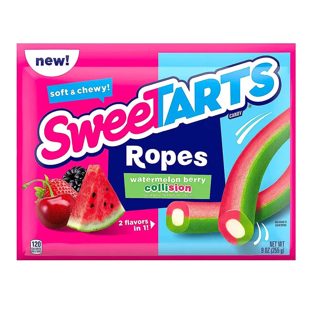 SweeTarts Ropes Candy - Watermelon Berry: 12-Piece Case