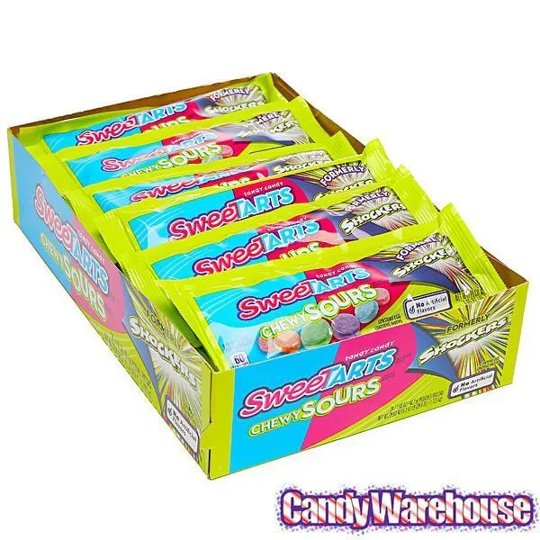 SweeTarts Shockers Chewy Sours Candy Packs: 24-Piece Box - Image 4