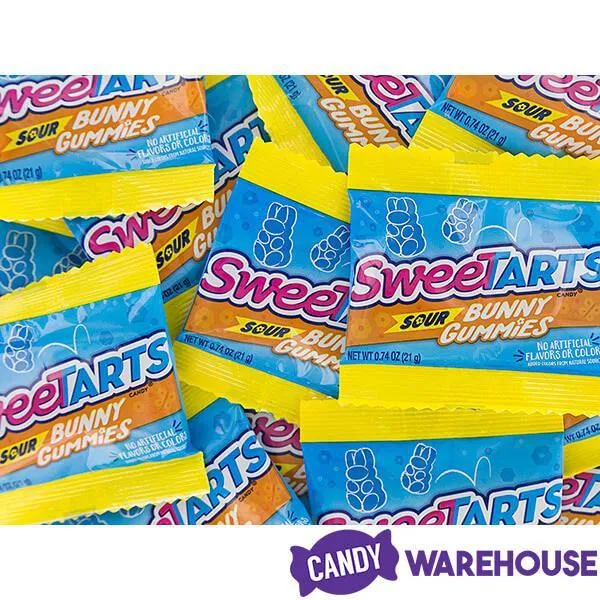SweeTarts Sour Bunny Gummies Fun Size Packs: 12-Piece Bag - Image 6