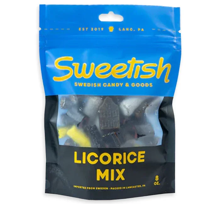 Sweetish Signature Licorice Candy Mix Bag: 12-Piece Case