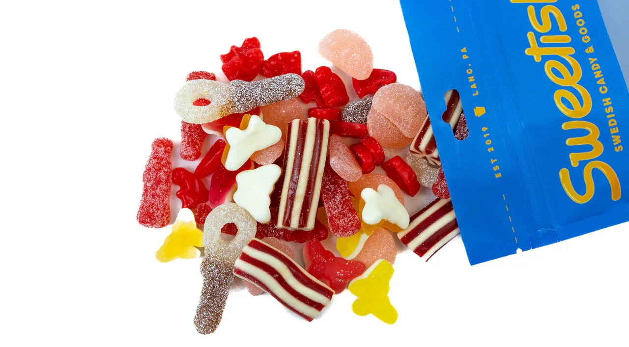 Sweetish Signature Sweet and Sour Swedish Candy Mix Bag: 12-Piece Case - Image 2