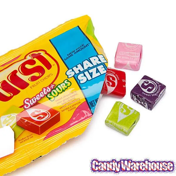Starburst Fruit Chews King Size Candy Packs - Sweets and Sours: 15-Piece Box - Image 3