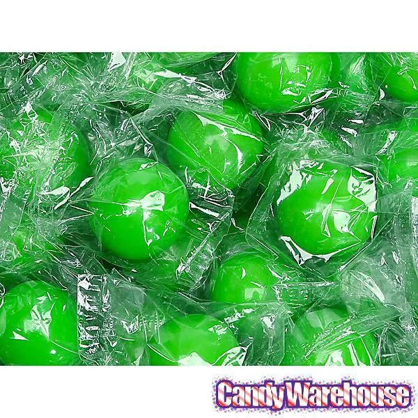 Wrapped 1-Inch Gumballs - Kiwi Green: 200-Piece Bag - Image 3