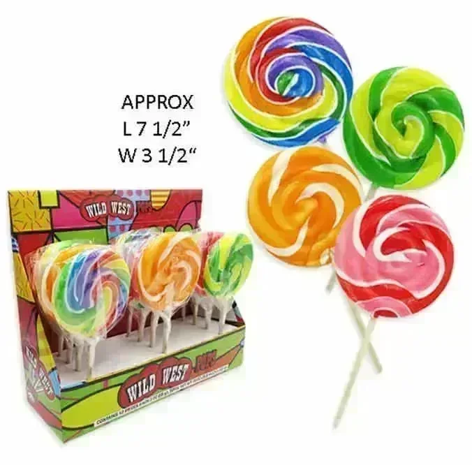 Swirl Assorted 3-Ounce Lollipops: 24-Piece Display