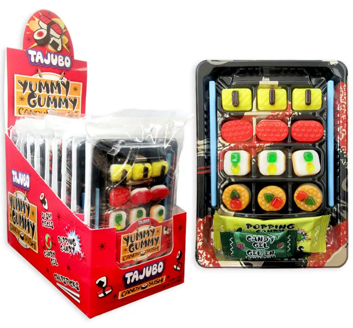 Tajubo Sushi Gummy Trays: 10-Piece Display
