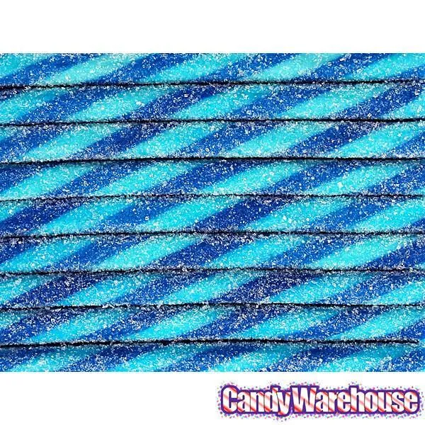 Tangy Zangy Twist Sticks Candy Packs - Sour Blue Raspberry: 12-Piece Box - Image 3