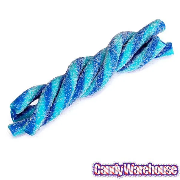 Tangy Zangy Twist Sticks Candy Packs - Sour Blue Raspberry: 12-Piece Box - Image 4