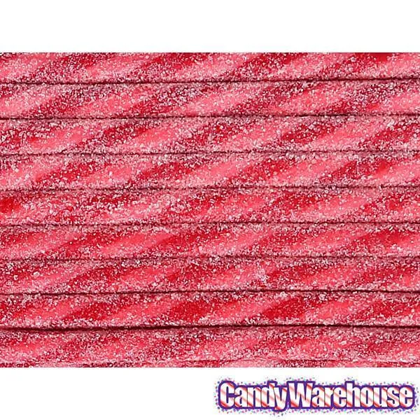 Tangy Zangy Twist Sticks Candy Packs - Sour Strawberry: 12-Piece Box - Image 4