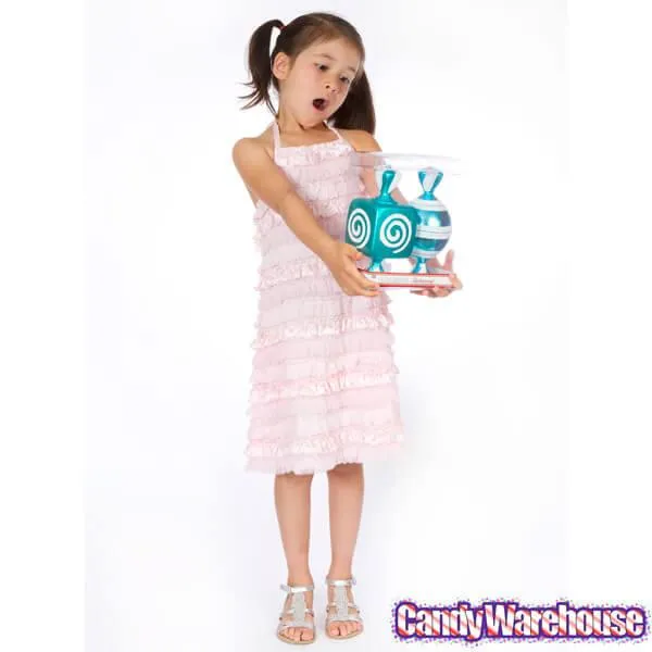 Teal Blue Large Candy Ornaments - 8 Inch: 2-Piece Box - Image 4