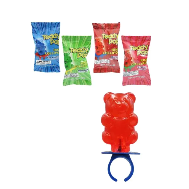 Teddy Pop Lollipop Rings: 24-Piece Box - Image 3