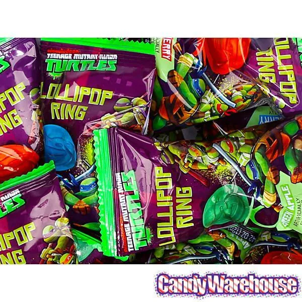 Teenage Mutant Ninja Turtles Lollipop Candy Rings: 24-Piece Display - Image 2