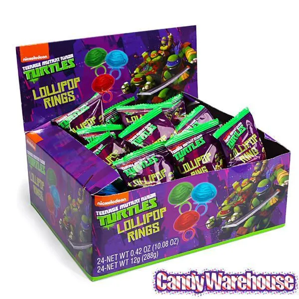 Teenage Mutant Ninja Turtles Lollipop Candy Rings: 24-Piece Display - Image 3