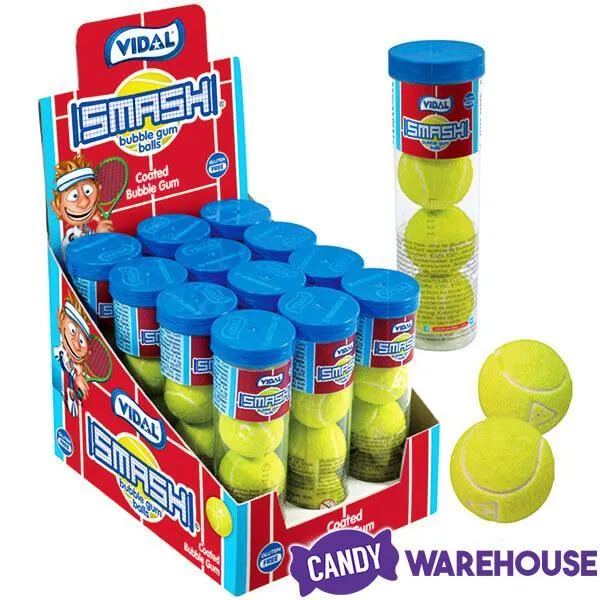 Tennis Balls Sour Bubblegum Tubes: 12-Piece Display - Image 4