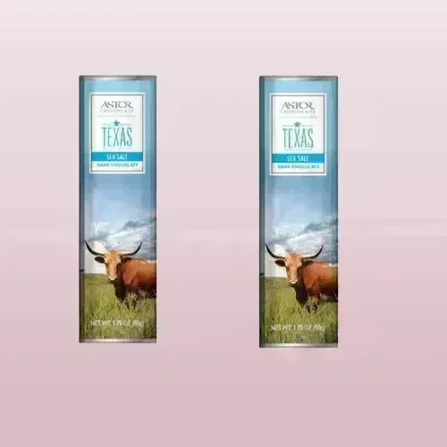 Texas Longhorn Sea Salt Dark Chocolate Bars: 24-Piece Box - Image 3