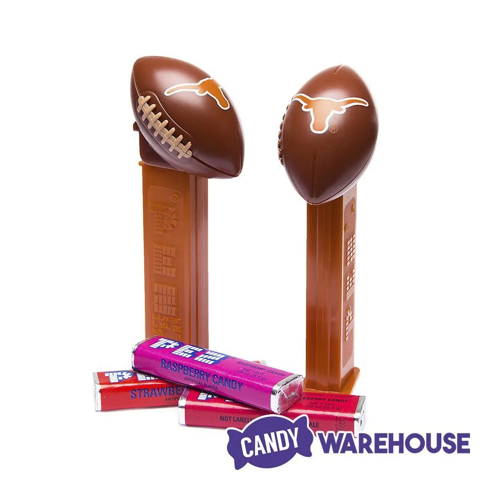 NCAA College Football PEZ Candy Packs - Texas: 12-Piece Box - Image 2
