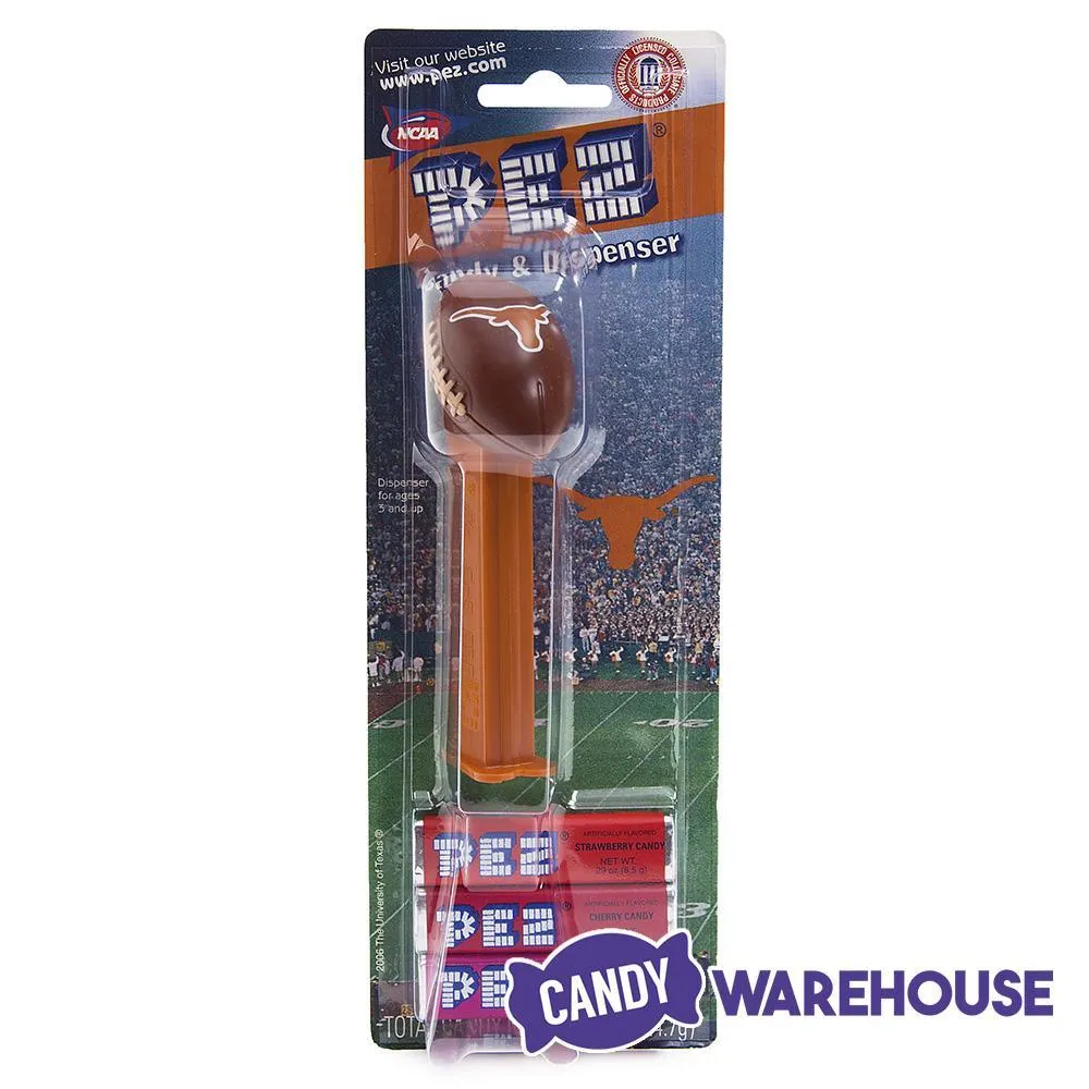NCAA College Football PEZ Candy Packs - Texas: 12-Piece Box - Image 4