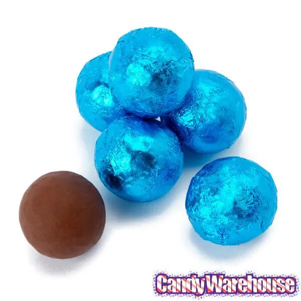 Thompson Blue Foiled Milk Chocolate Balls: 5LB Bag - Image 3
