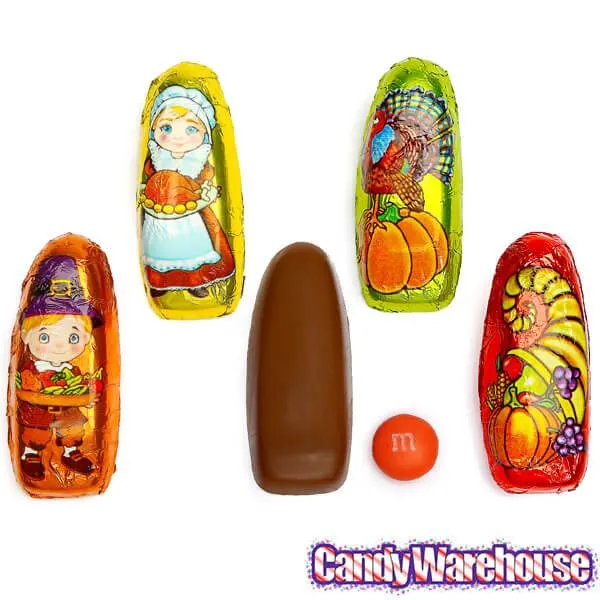 Thompson Foiled Milk Chocolate Thanksgiving Minis: 5LB Bag - Image 2