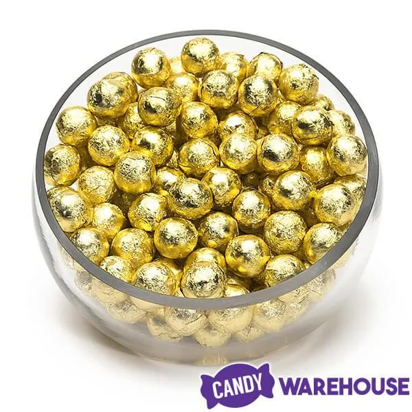 Thompson Gold Foiled Milk Chocolate Balls: 5LB Bag - Image 3