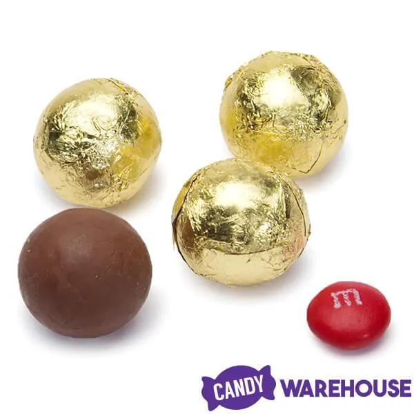 Thompson Gold Foiled Milk Chocolate Balls: 5LB Bag - Image 4