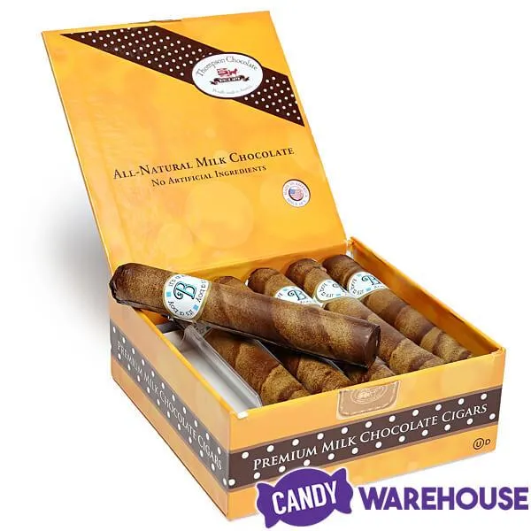 Thompson Premium Milk Chocolate Cigars - Boy: 12-Piece Box - Image 2