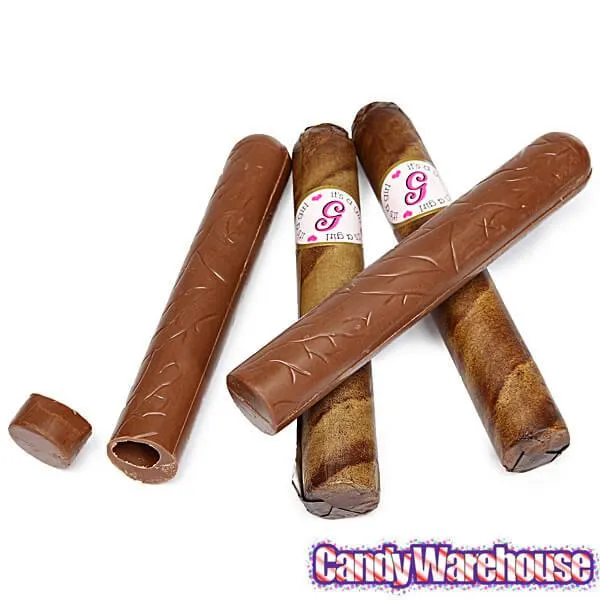Thompson Premium Milk Chocolate Cigars - Girl: 12-Piece Box - Image 4