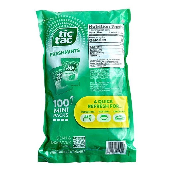 Tic Tac Freshmints 4-Count Mini Pack: 1000-Piece Case - Image 3