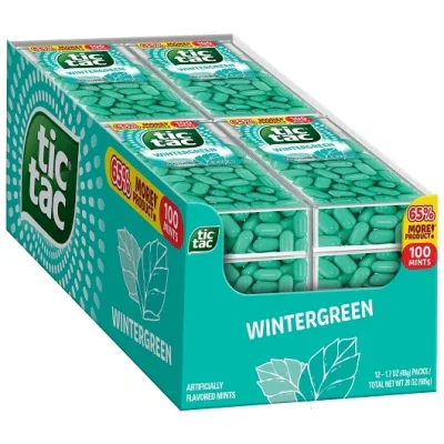 Tic Tac Wintergreen Mint Dispensers: 12-Piece Box - Image 2