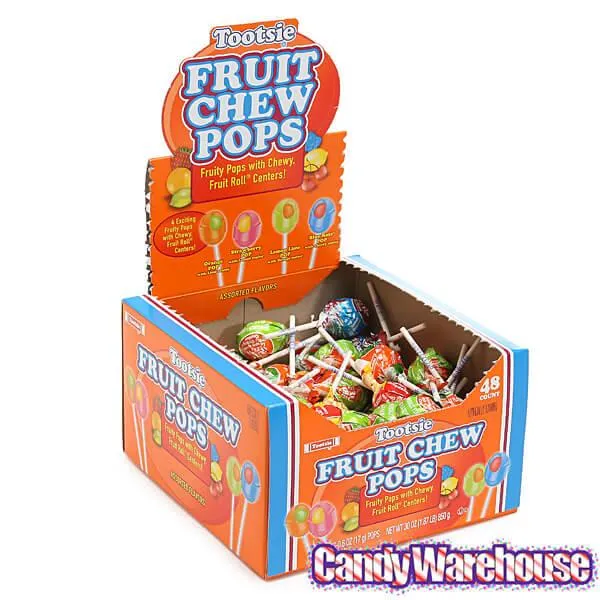 Tootsie Fruit Chew Pops: 48-Piece Box - Image 2
