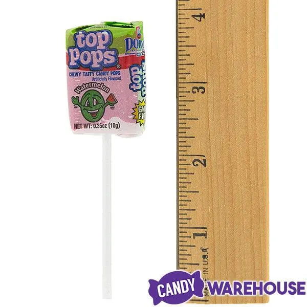 Top Pop Chewy Taffy Candy Suckers: 48-Piece Box - Image 2